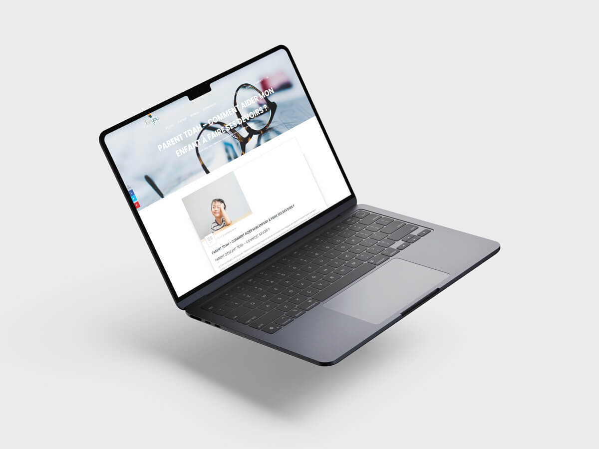 Mock Up desktop du site Be You Sophrologie