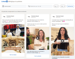 publicités linkedin - comme avant