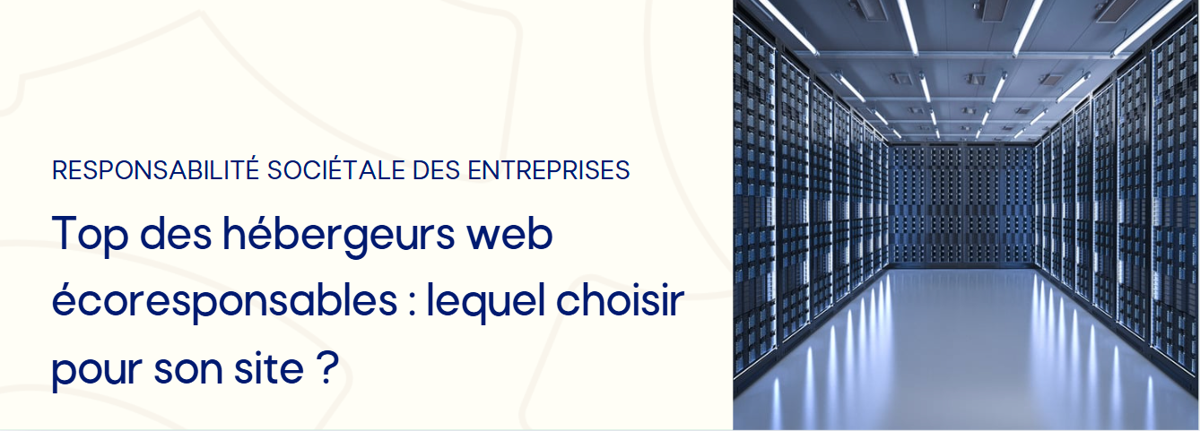 serveurs d’un hébergeur web écoresponsable