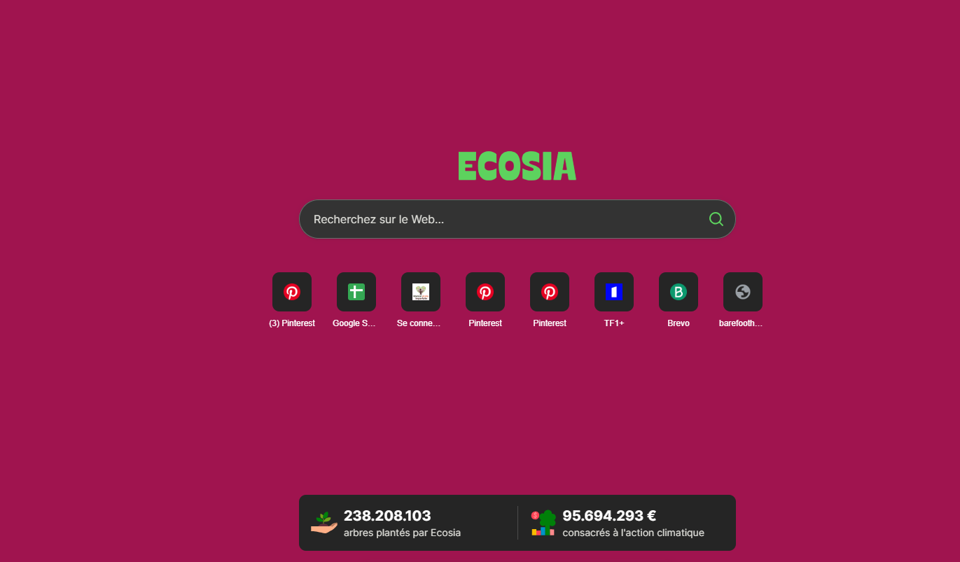moteur de recherche ecosia