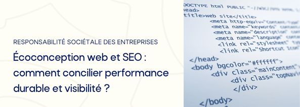 bannière écoconception web vs seo